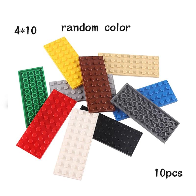 Non-Toxic 10Pcs Moc 3030 Plate 4X10 Brick Building Blocks Classic Parts Diy Building Block Compatible With Creative Construction Toys