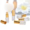 5ml Glass Empty Perfume Spray Bottle Refillable Travel Portable Perfume Atomizer(3mlGold Head )