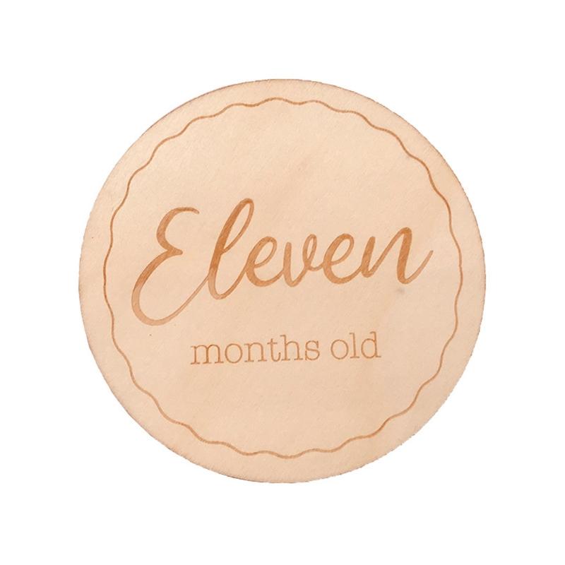 

Карточка Вехи Ребенка Напечатанные Вехи Круглый Диск Месяцы Знаки Карточка Деревянная Ежемесячная карточка Карточка Объявления о Рождении Ребенка 1