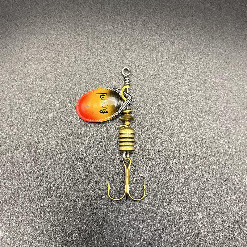 Shengshi Ji Bionic Rainbow Trout Spinner Lure with Rotating Treble Hook