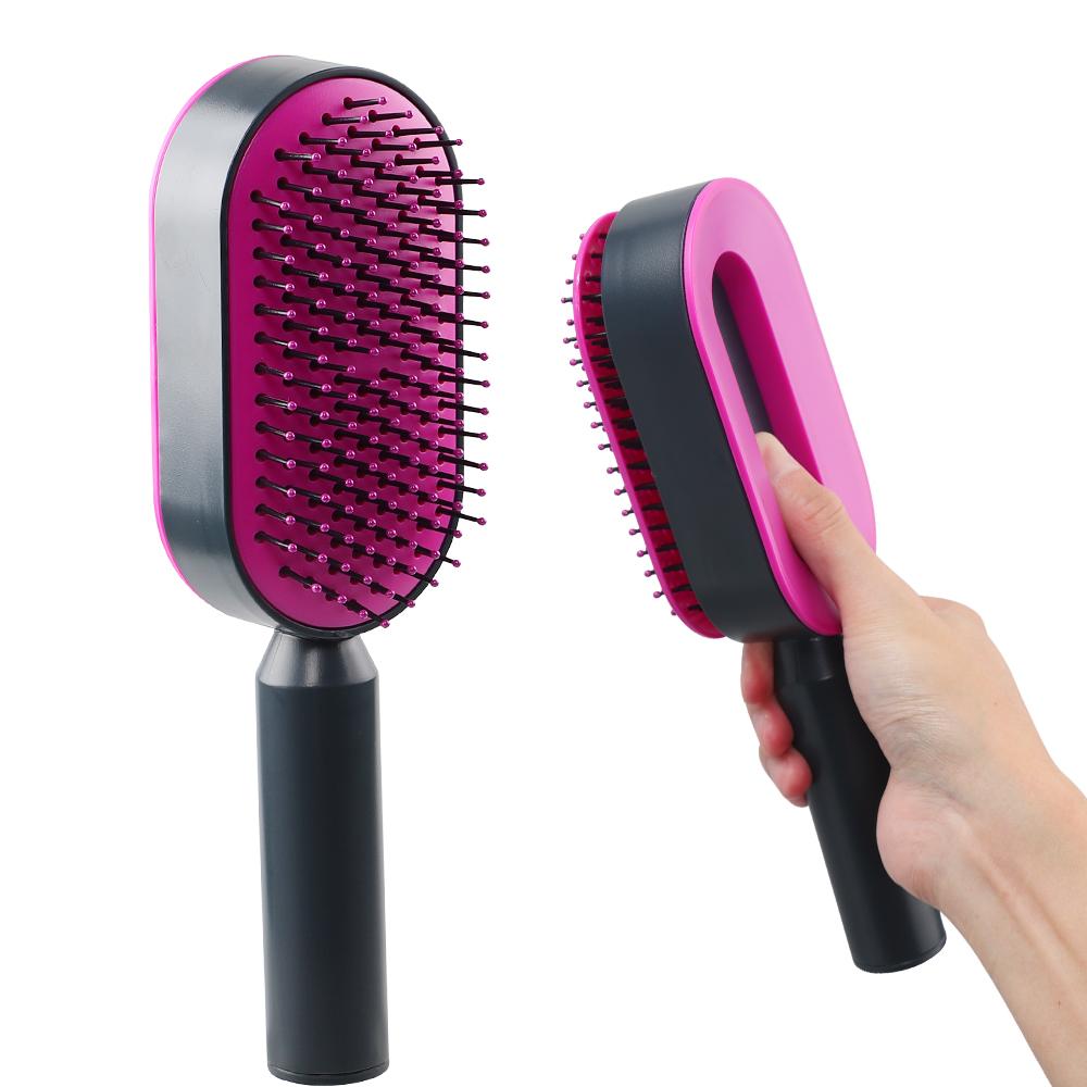 Anti-Static and Frizz-Free Hair Detangler Soft Bristles Scalp Care Comb Ergonomic Customizable Hair Care Comb