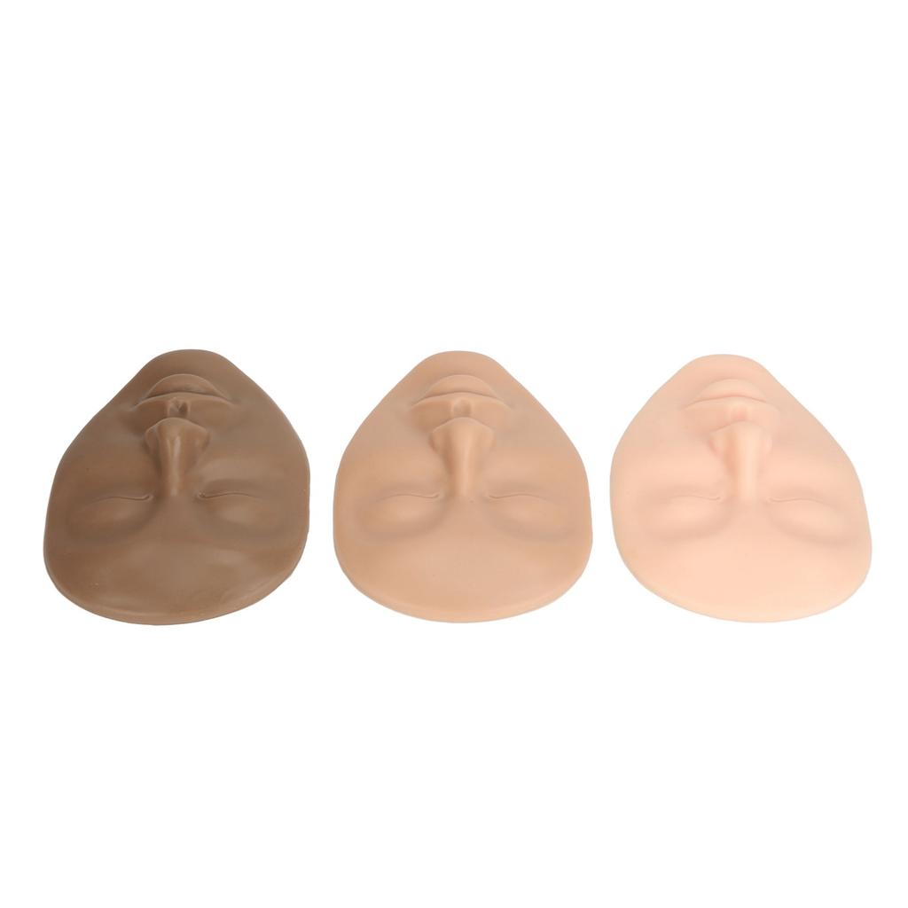 3 Kolory Skóra do ćwiczeń tatuażu Głowa 5D Twarz Głowa Makijaż permanentny Microblading Skóra do treningu