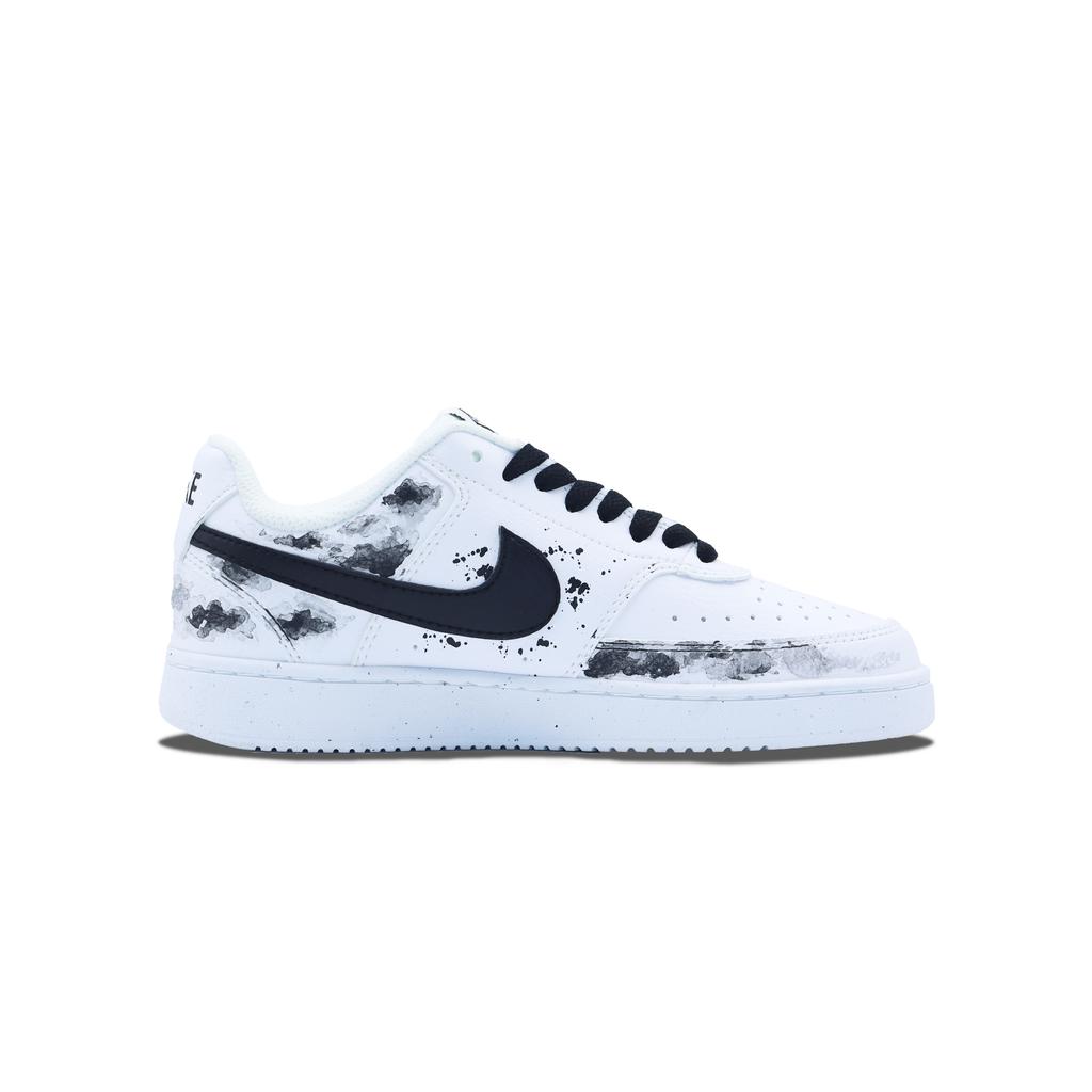 Nike Court Vision 1 Low Top Skateboard Shoes Unisex Black White DH2987-101(Team256-)