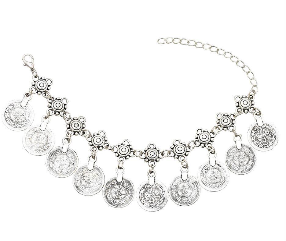 Bohemian Coin Tassel Beach Anklet Jewelry