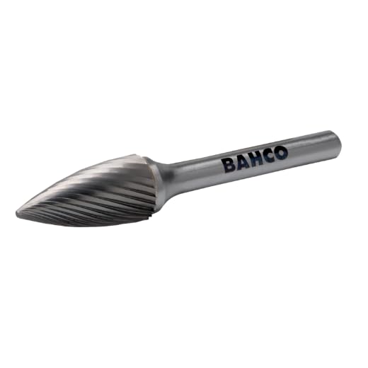 BAHCO Carbide Bur, Pointed Carbide Rotary Bur, Double Cut, BAHG1225M06X