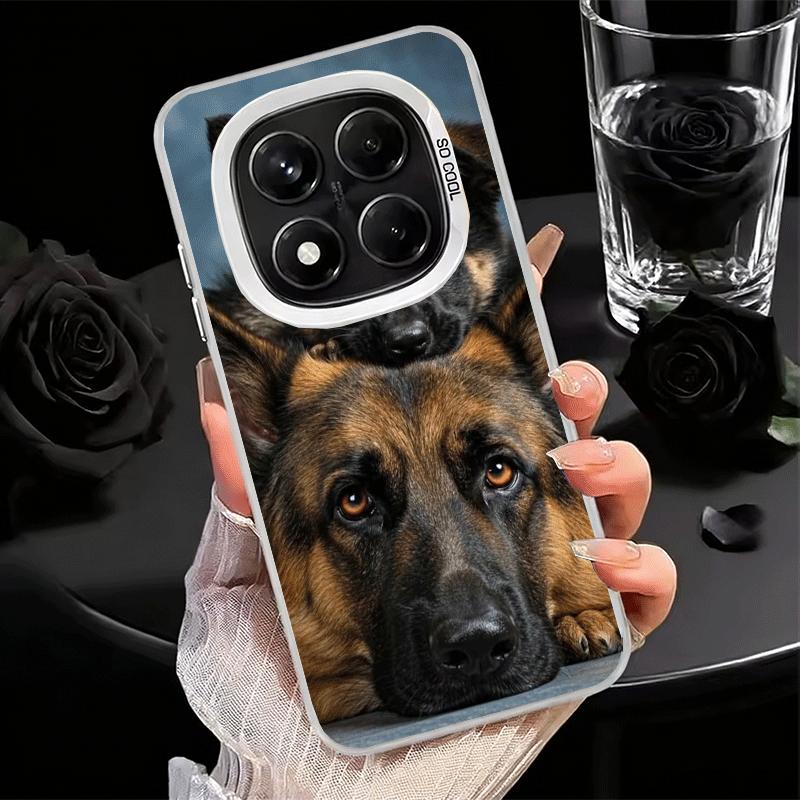 German Shepherd Dog Shockproof Phone Case for Xiaomi Redmi Note 15 14 13 12 Pro Plus 11 11S 11T 5G Cover Anti Fall Fundas