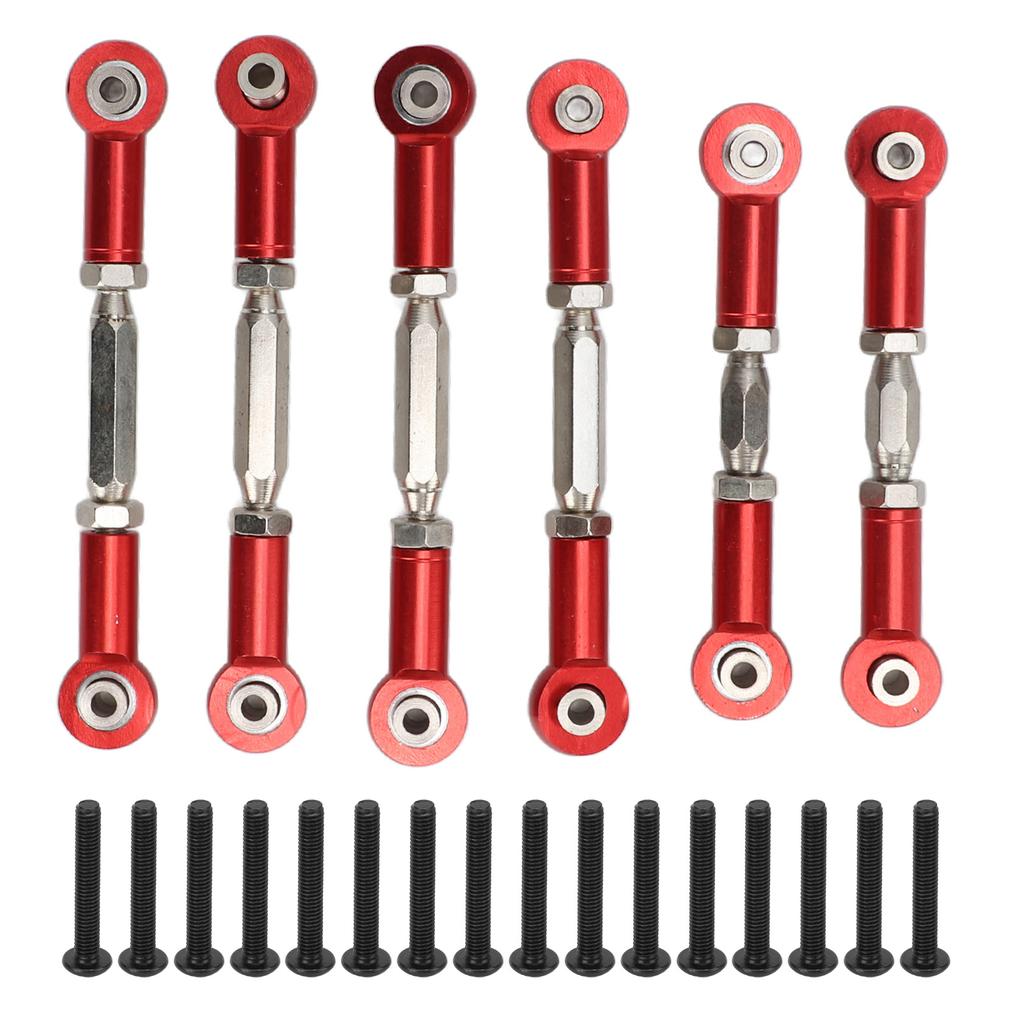 RC Rod Mount Metal Pull Rod Base Mount RC Upgrade Parts for ARRMA Senton for Granite for Big for Rock 1 10 RC Car Red