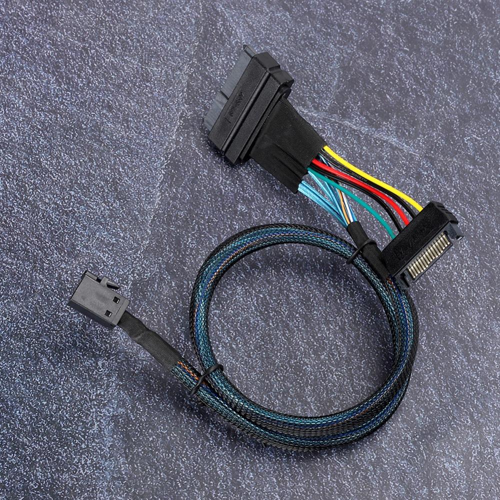 15 Pin SFF8643 To SFF8639 Cable High Speed Server Connector Cable  Server Application