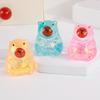 1/4 Stück Wasserschwein Zucker Stressball Angstlinderung Glitzer Wasserschwein Quetschspielzeug Dehnbar Langsam aufsteigend Entspannend Klares Wasserschwein Knet-Fidget-Spielzeug