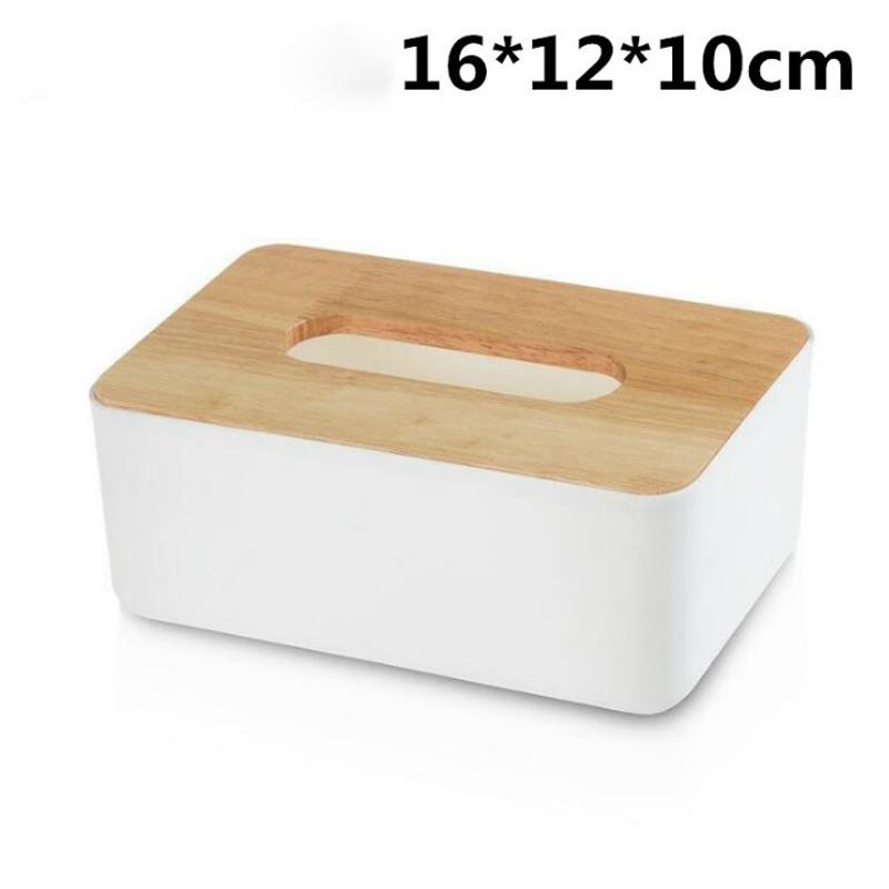 Tissue Box Wooden Cover Toilet Paper Box Solid Wood Napkin Holder Case Simple Stylish Home Car Tissue Paper Dispenser