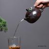 Chinese Yixing Purple Clay Teapot Handmade Peach Xishi Tea Pot Tradition Household Kettle Raw Ore Zisha Tea Set Teaware 280ml