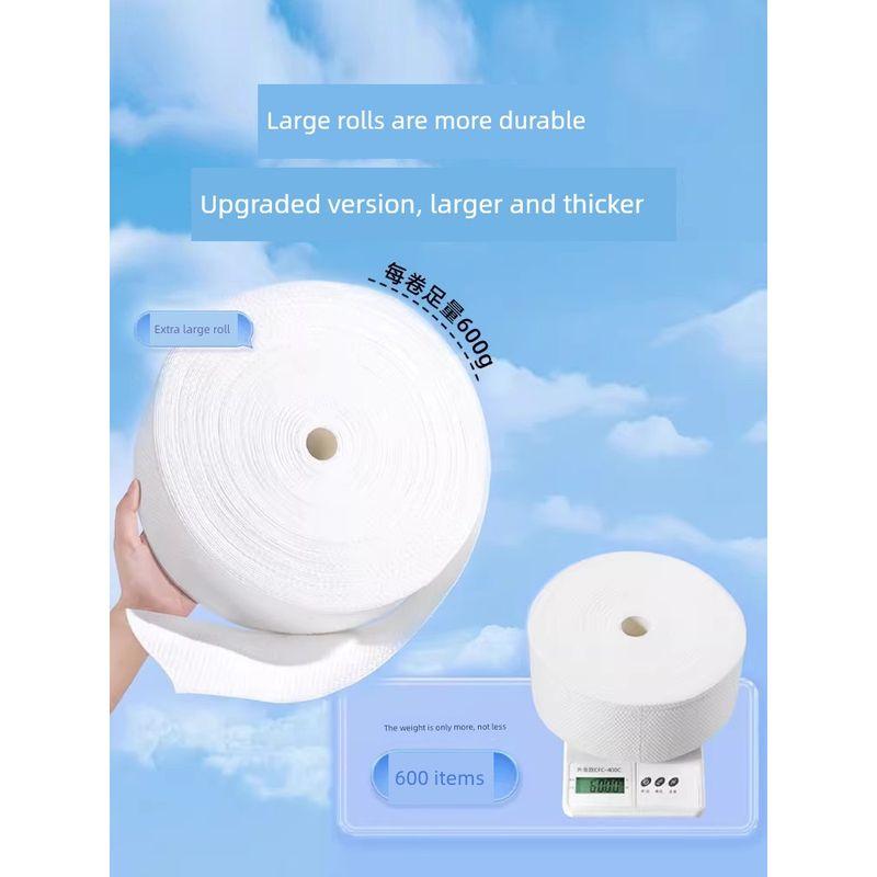 Disposable Face Towels, Pure Cotton, Special for Beauty Salons, Large Roll Cotton Soft Towels, 100% Cotton Cleansing Towels, Thickened and Enlarged