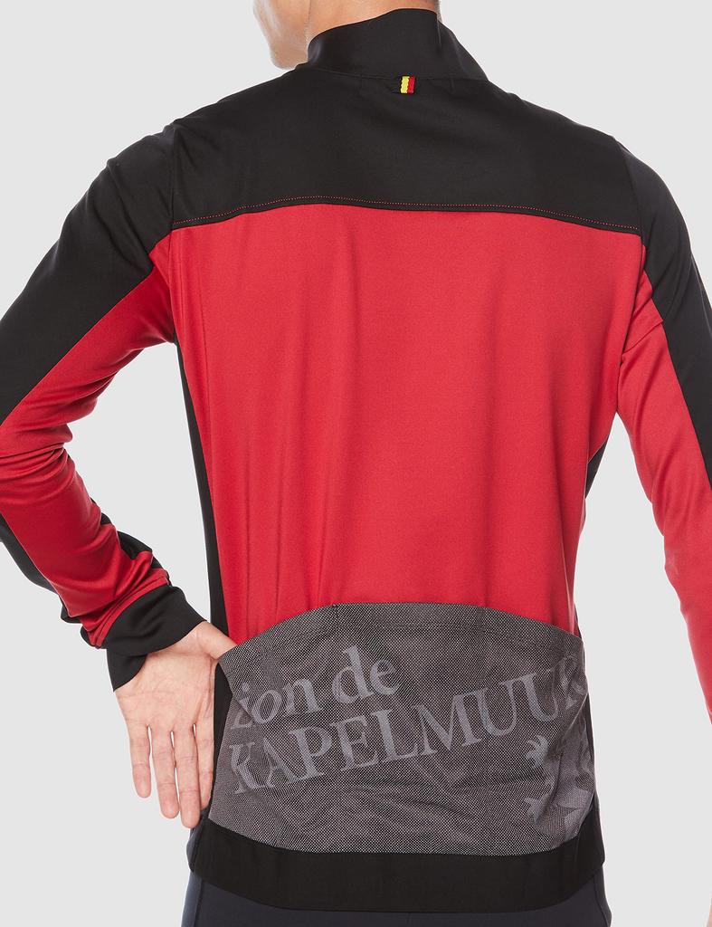 Lion de Kapelmuur Cycling Windproof Jacket Black x Size L Jacket, Autumn/Winter EVO, Red,