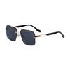 JYL TS Men's Semi-Rimless Retro - Double-Bridge Sun-Protective Trendy CY-98379
