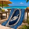Brighton & Hove football club Beach Towel Microfiber Beach Towel, Lightweight and Quick-Dry, for Summer Travel, Swimming Pool Fan Birthday Gift