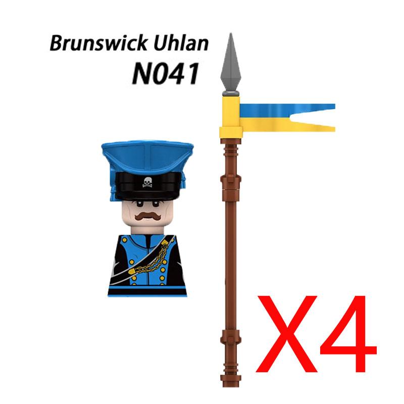 Military Medieval Building Blocks Napoleonic Wars Castle Knight Soldier Figures Weapons Guns British French Army Infantry MOC