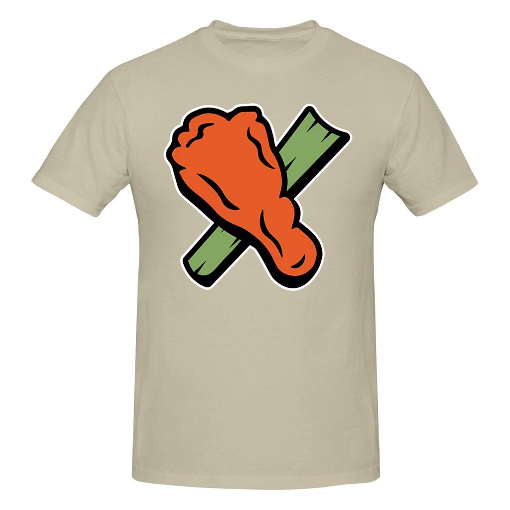Buffalo Chicken Wing Drumstick And Celery Salt Style Tshirt Casual And Loose Full Texture Shirt