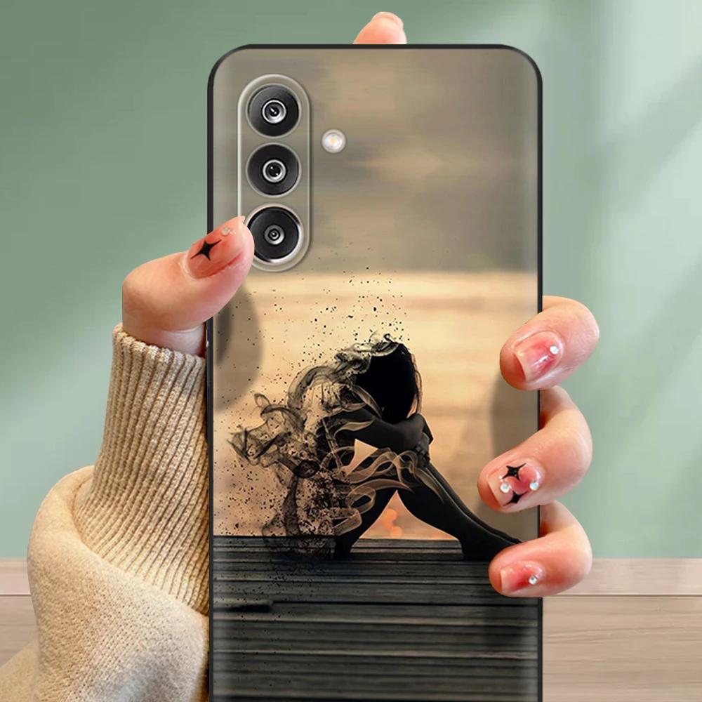Phone Cases For Samsung Galaxy M36 5G Case Soft Silicone Cover For Samsung M36 Cases M 36 M366B Shockproof Popular Flower Covers