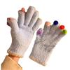Winter Warm Touchscreens Gloves Faux Furs Texting Gloves Fuzzy Soft Winter Gloves for Outdoor Skiing Cycling Hiking