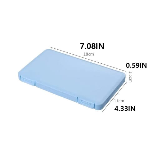 BOKIOESDE Mesh Folder Storage Box, Mask Case, Compact Size, Finely Crafted, Home Supplies, White