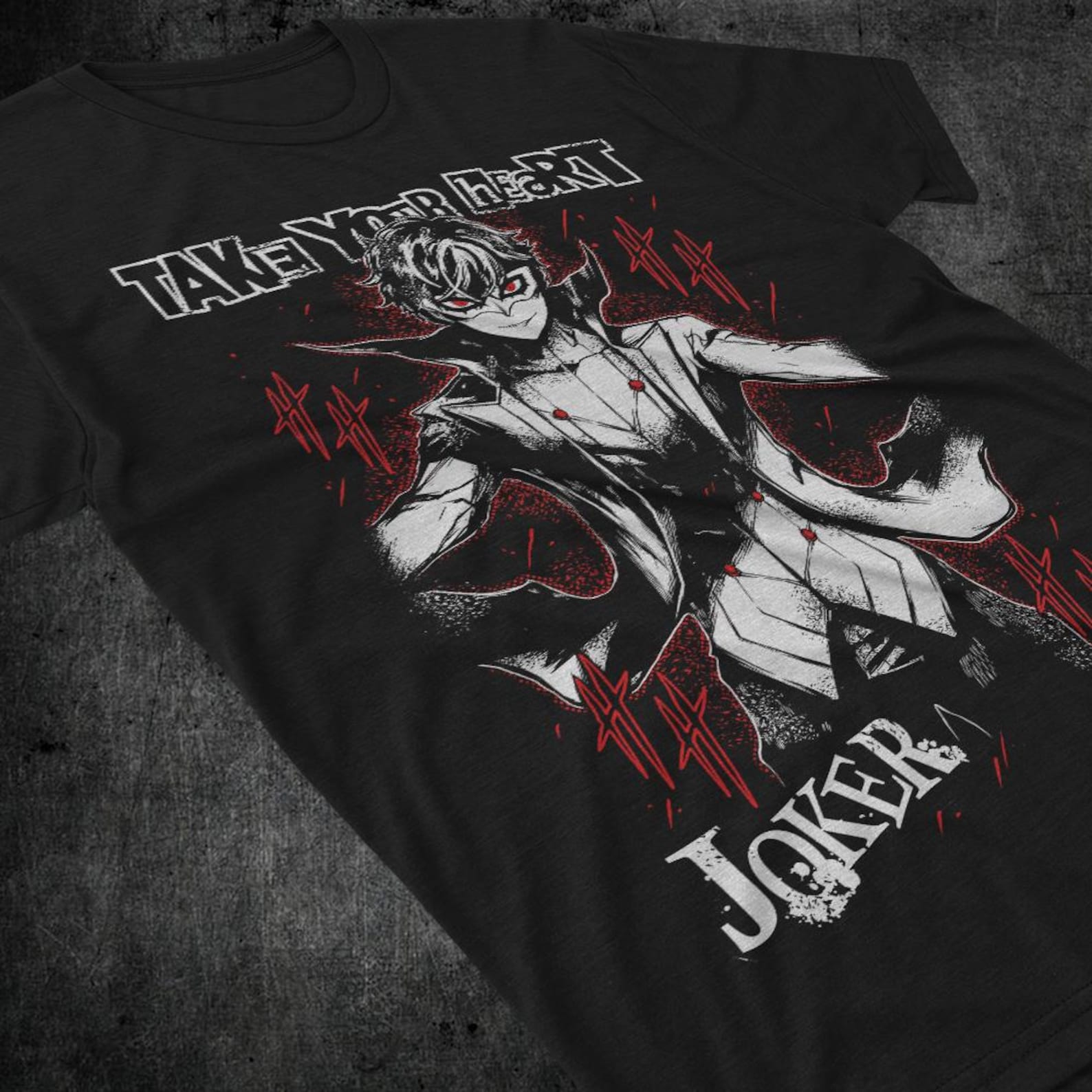 Joker Persona T shirt/ Persona Game Joker design shirt/ Persona Joker T shirt/ Unisex Jersey Short Sleeve Tee 4XL