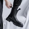 Fashion British High-end Men Boots Chelsea Boots High Top Men's Shoes Fashion Casual Interior Height Increasing Boots Botas Para Hombre