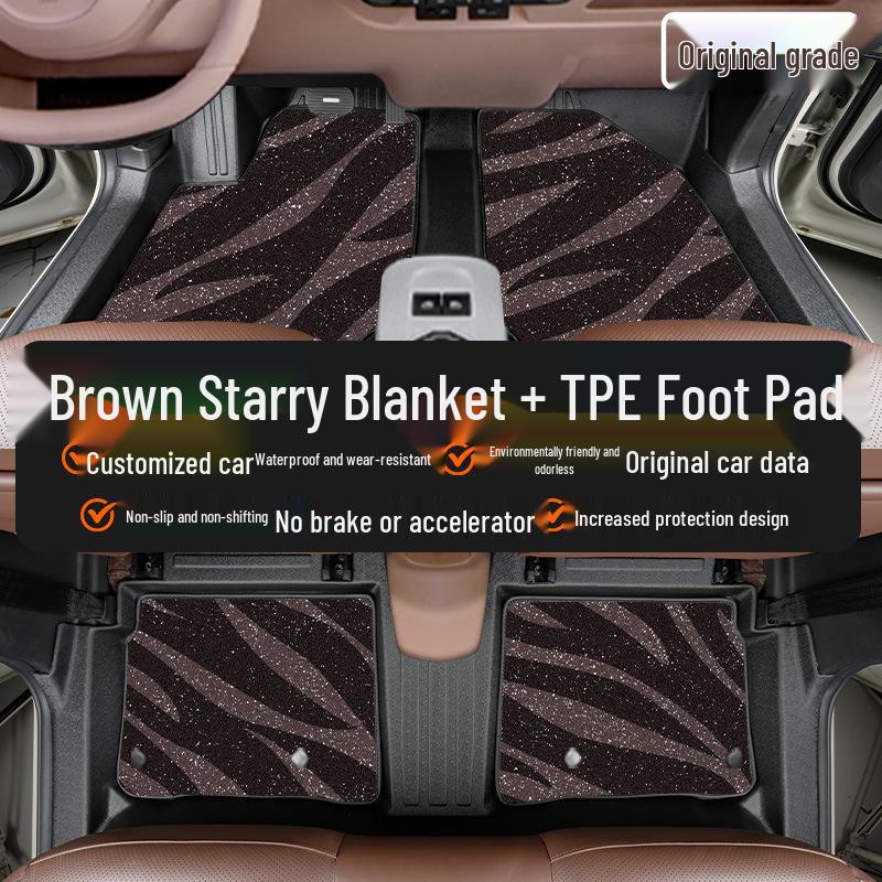 25-Style TPE Floor Mats: Full Coverage Decorative Set for Geely Panda Mini Knight Karting