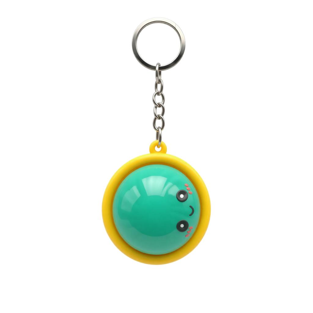Stress Steamed Bun Keychain Toy for Squeezing and Fidgeting