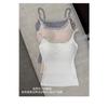 Spring and summer new sweet and spicy vest, small suspenders for women with chest pads, lace edge bottoming shirt, atmosphere, slim top inside