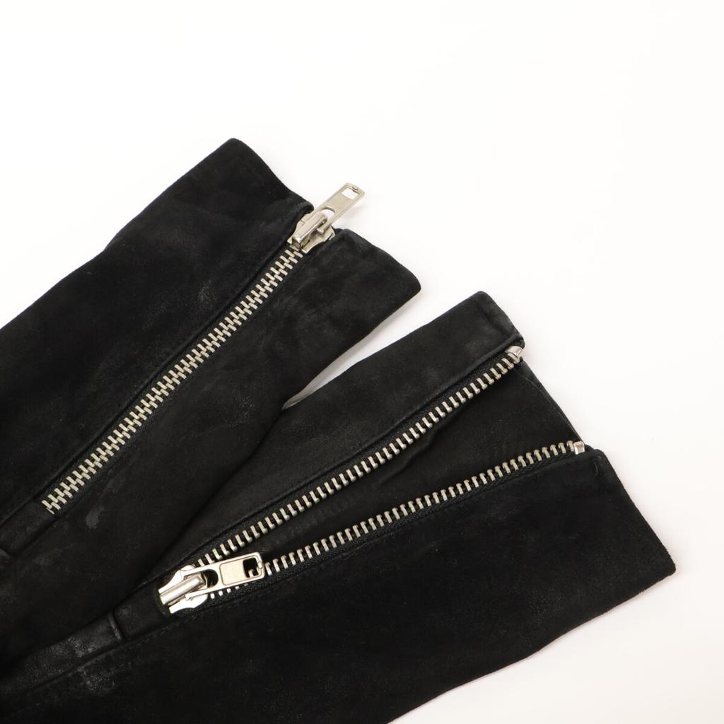 Diesel Domestic Genuine Goatskin Riders Jacket Jacket XXS blackUsed