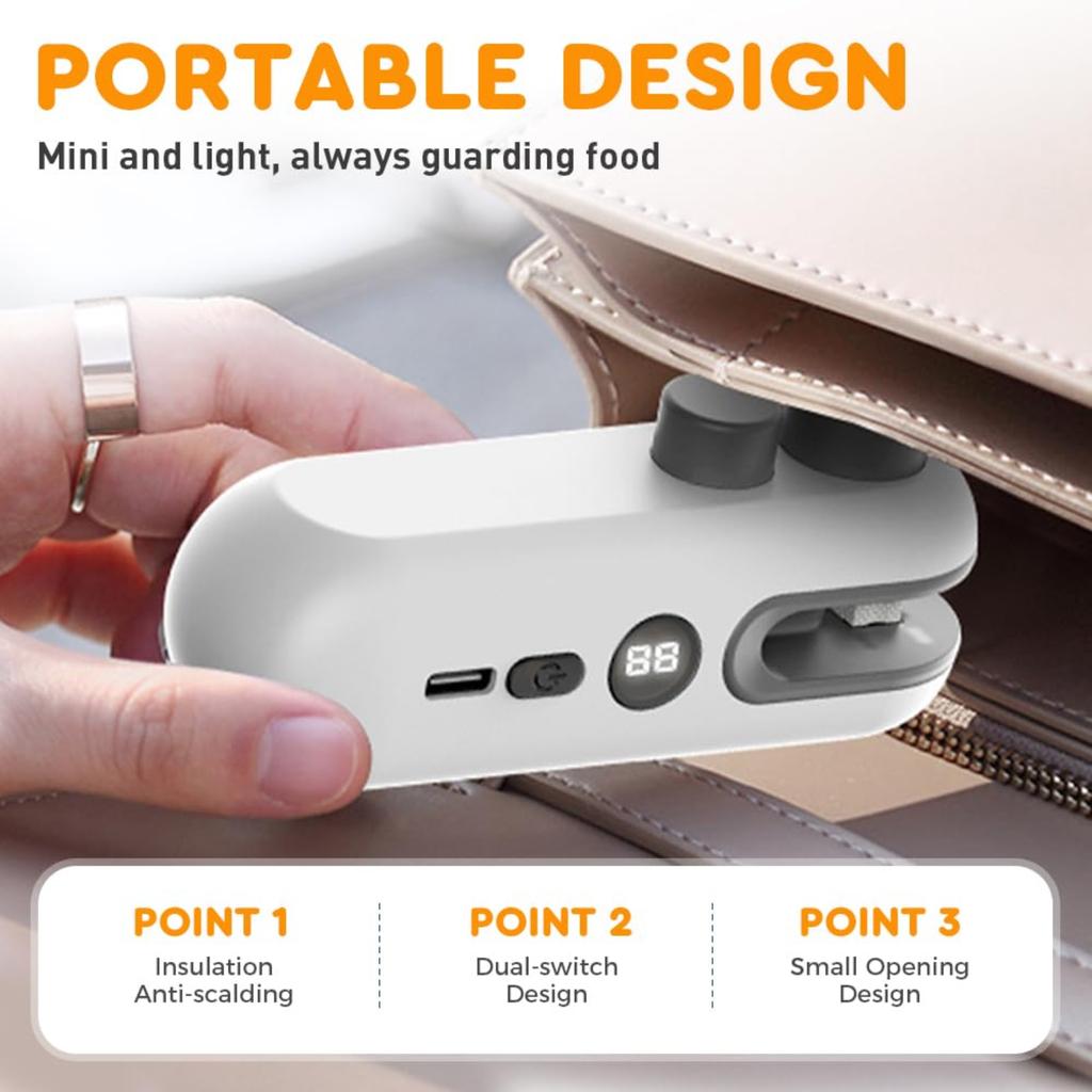 Tragbare Haushalts-Versiegelungsmaschine Kunststoff-Lebensmittelaufbewahrungsbeutel-Sealer