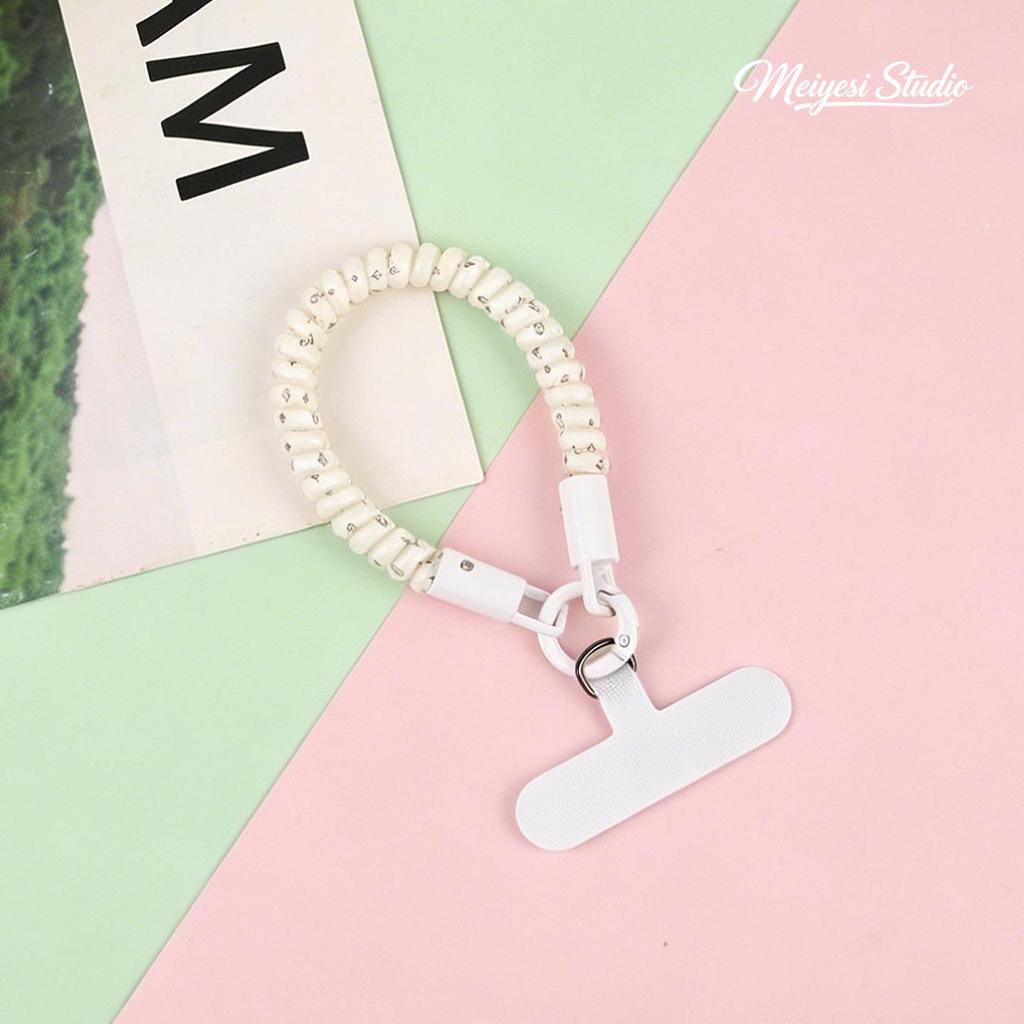 Spring Style Retractable Elastic Keychain & Phone Strap