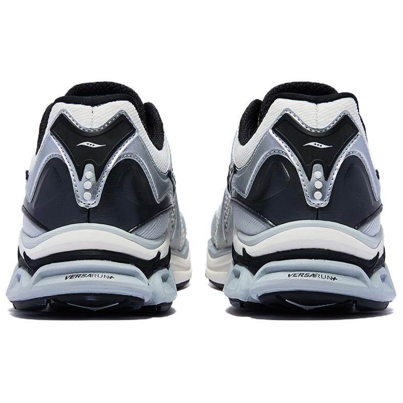 Saucony GRID FUSION Breathable Casual Running Shoes Unisex White Silver S79093-5