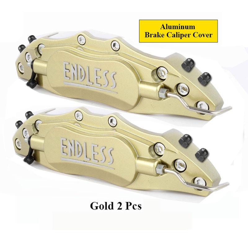 2PCS Universal 3D Aluminum Brake Caliper Cover Fixing By Screws Car Styling For Peugeot 207 308 407 206 307 607 RCZ 3008 4008