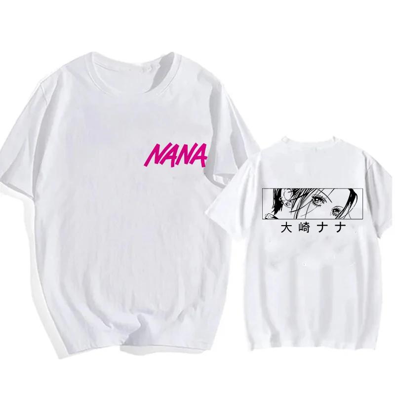2025 Summer Nana Osaki Gothic Comic Tshirt Mens Funny Tshirt Loose Cotton Top Fashion Hiphop Y2k Tshirt Street Clothes