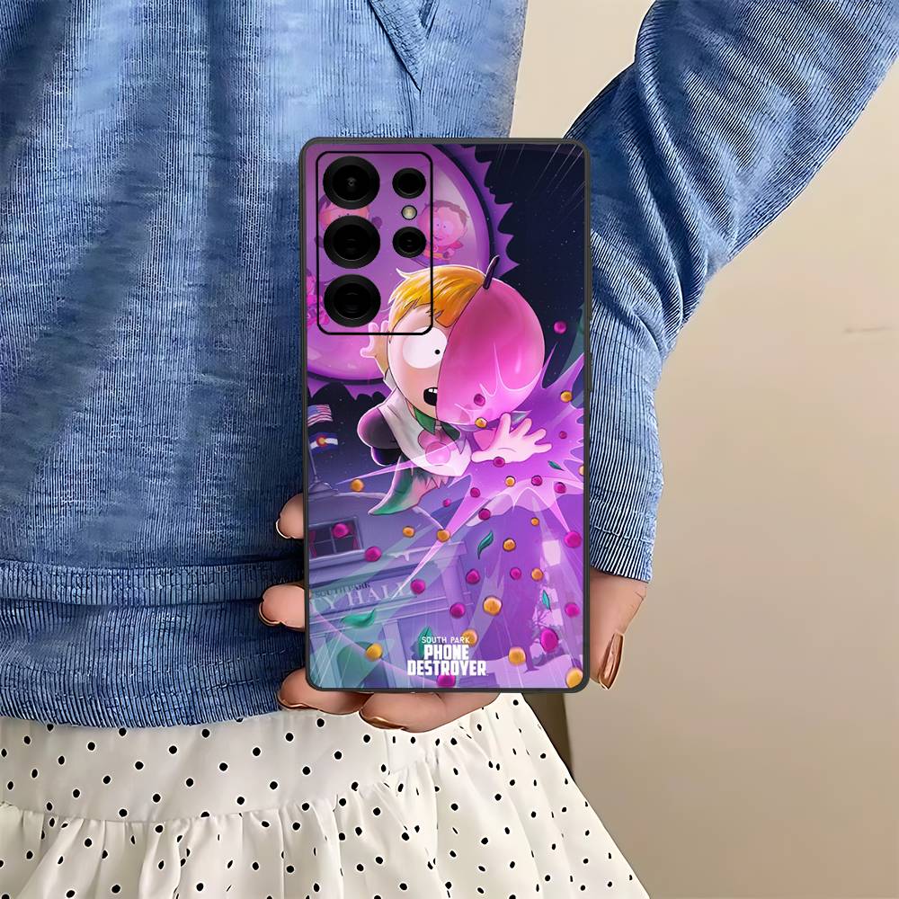 Classic S-south Cartoon P-Park Anime Phone Case For Samsung S 24 fe 25 Ultra plus 20 lite 21 30 22 23 24 22 Ultra 5G Fundas