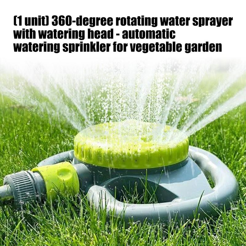 360 Degree Rotating Sprinkler Head With 8 Adjustable Sprayed Patterns For Backyard Flower Bed Garden And Lawn Irrigation
