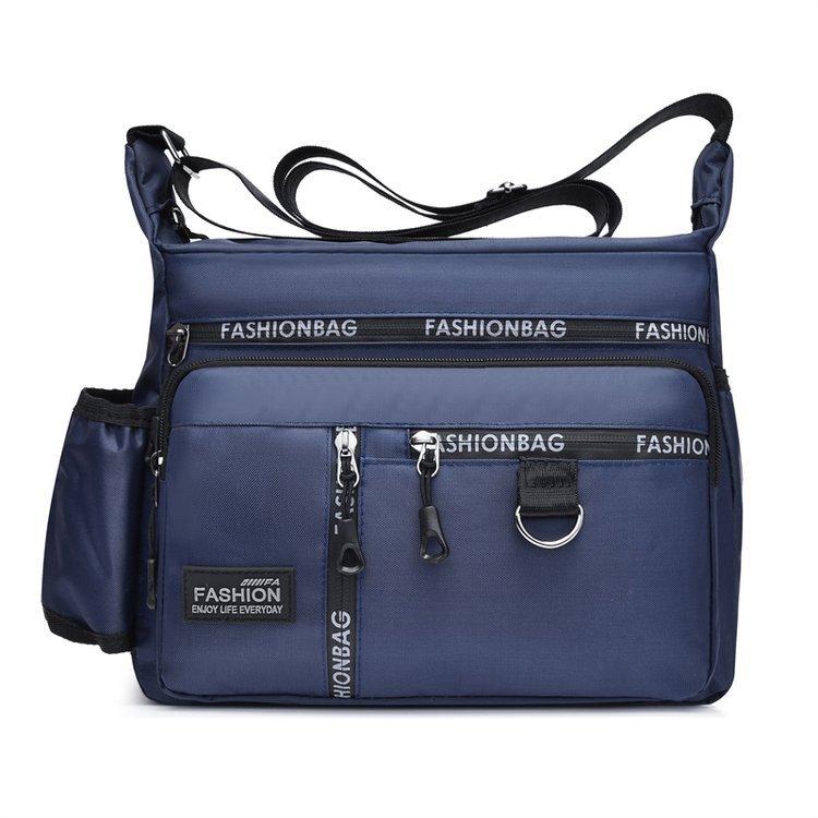 Men's Large Capacity Crossbody Bag Waterproof Shoulder Bag Business Travel Bag
