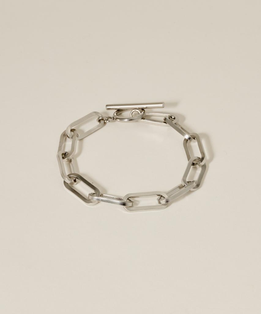 Novice Tokyo Mantel Oval Chain Bracelet [Stainless] / Silver