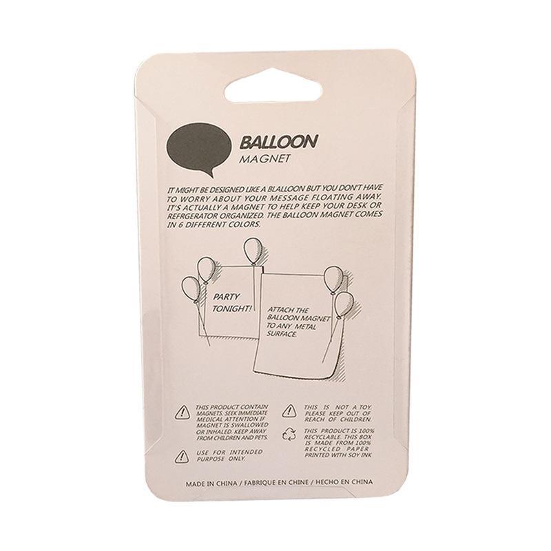 Hot Air Balloon Refrigerator Magnet Set of 6 ABS Resin Decorative Magnetic Stickers Message Board Feature Fridge Metal Surface