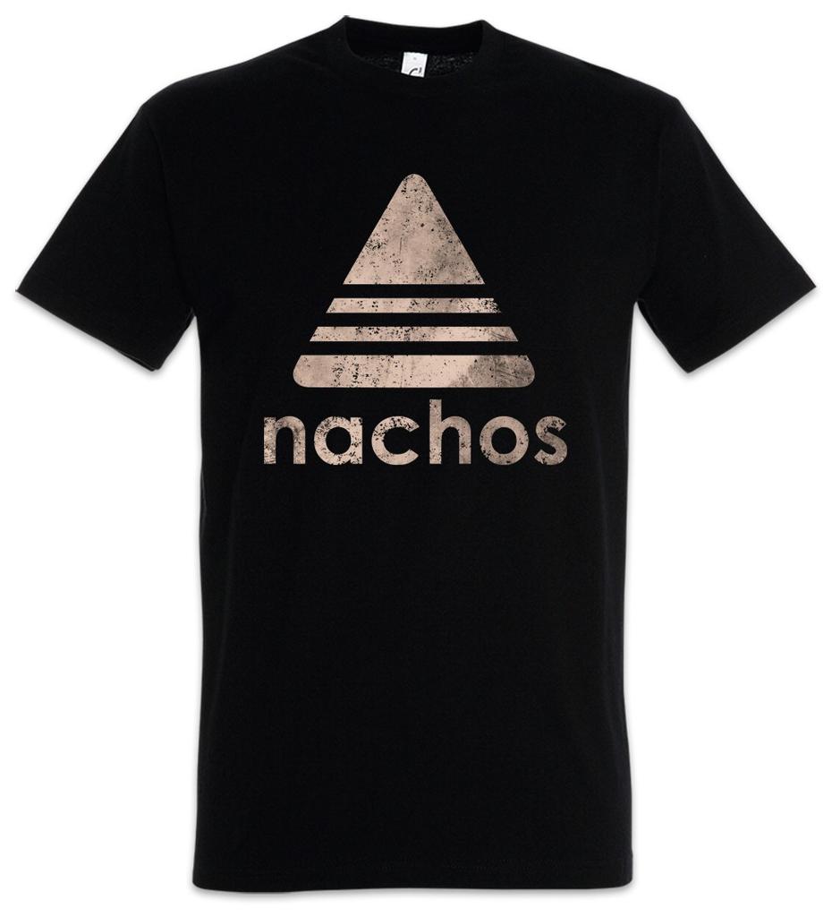 Nachos Herren T-Shirt Herren Damen T-Shirts Top Spaß Crossover Nacho Chips Salsa Käse Tortillas Süchtig