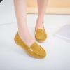 Women's Flat Single Shoes Four Seasons Large Size Bean Shoes Frosted Breathable Shallow Flat Heel Versatile Non-slip Women's Shoes Trend