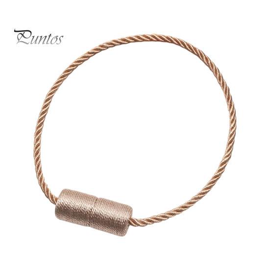 Curtain Ties Magnetic Tiebacks, Modern Simple Rope Tie Backs, Heavy Duty Magnets Decorative Drapes Weave Holdbacks for Home Bedroom Office Wall Damage