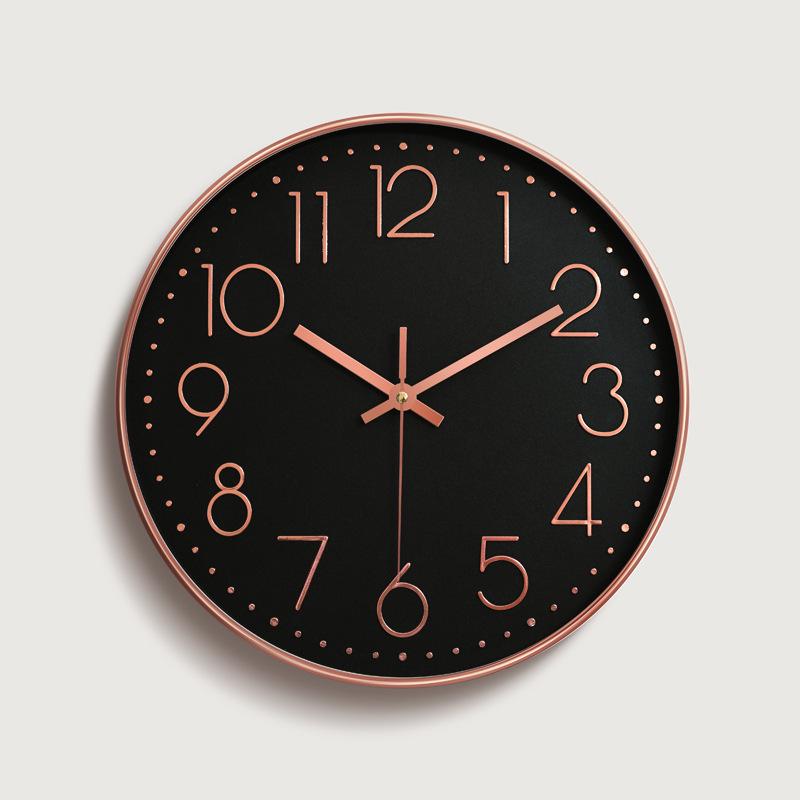 

Living Room Wall Clock Clock Three-dimensional Embossed Plastic Wall Clock 12 Inches 30CM Quartz Clock Clock 12 inches