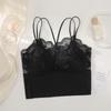 French Lace Strappy Camisole Top for Women - No Underwire, Stylish Outerwear & Inner Base Layer