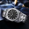 Men's Swiss Quartz Octagonal Steel Band Watch - Waterproof Model