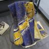 Imitation Cashmere Landscape Style Scarf for Women in Autumn and Winter Korean Style Versatile Contrasting Color Landscape Simple Retro Warm Scarf