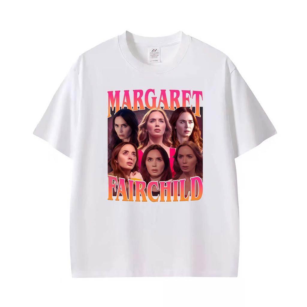 Emily Blunt As Margaret Fairchild Retro 90s Style T Shirts Unisex Unisex Classic High Quality Tshirts Casual Hot Sale Loose T Shirt