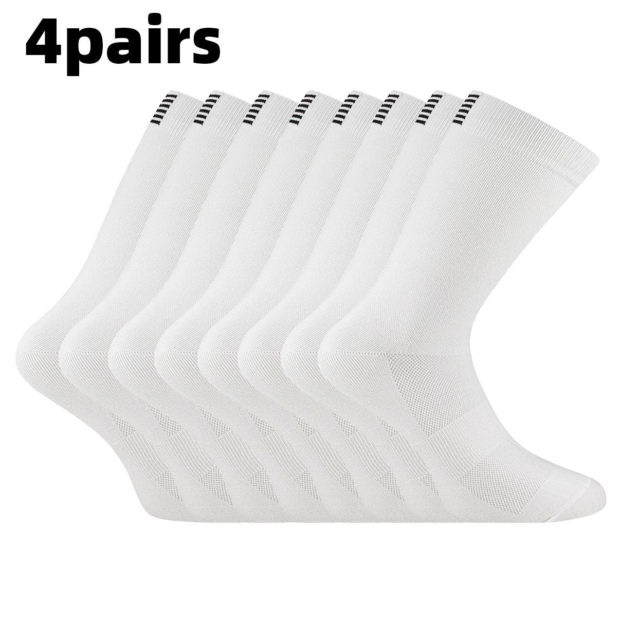 

4 пары мужских и женских компрессионных спортивных носков для бега, езды на велосипеде, скалолазания, ходьбы и походов