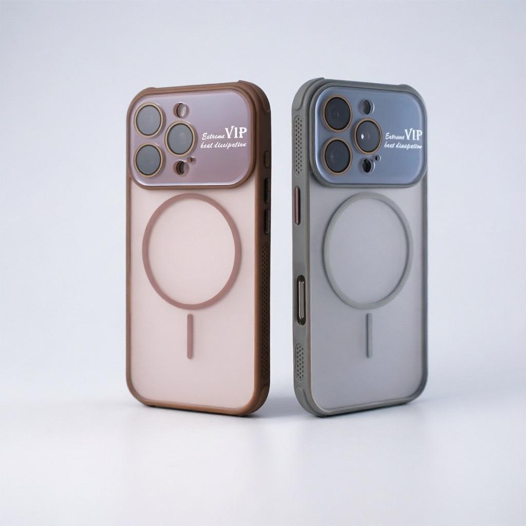 Applicable to iPhone17PROMAX matte skin-sensitive magnetic mobile phone case Apple 16 seconds to 18 large windows all-inclusive 15